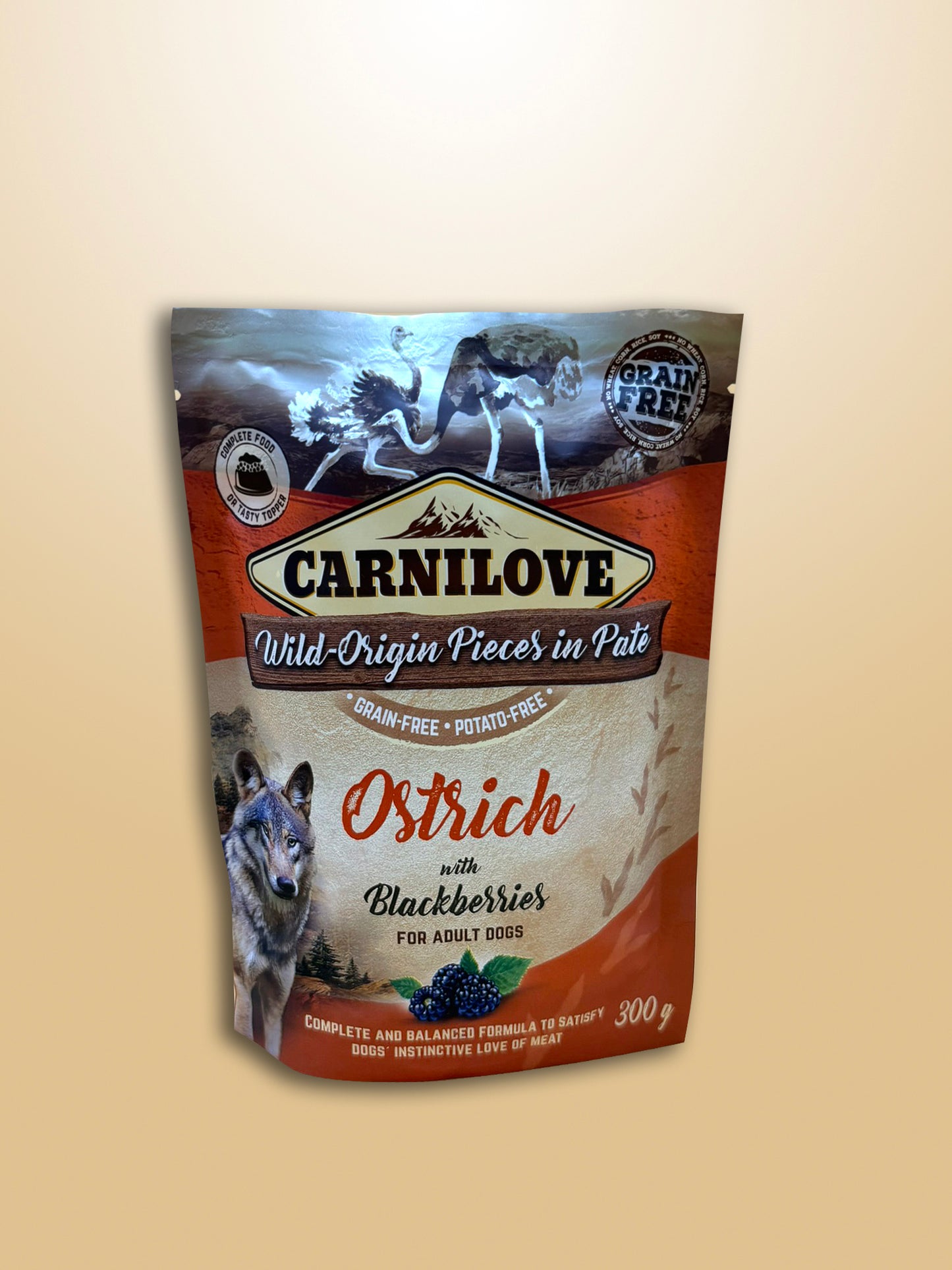 Carnilove Pouches - Struisvogel met braambessen