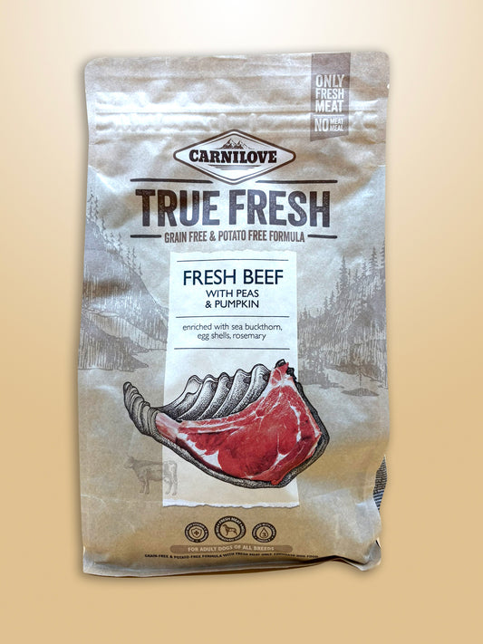 CARNILOVE TRUE FRESH - BEEF (VOOR VOLWASSEN HONDEN)